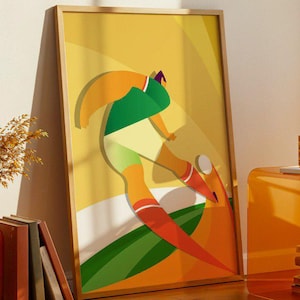 Mexico Soccer Poster – Minimalist Football Art Print, Modern Sport Wall Art for Home, Bar or Office Decor