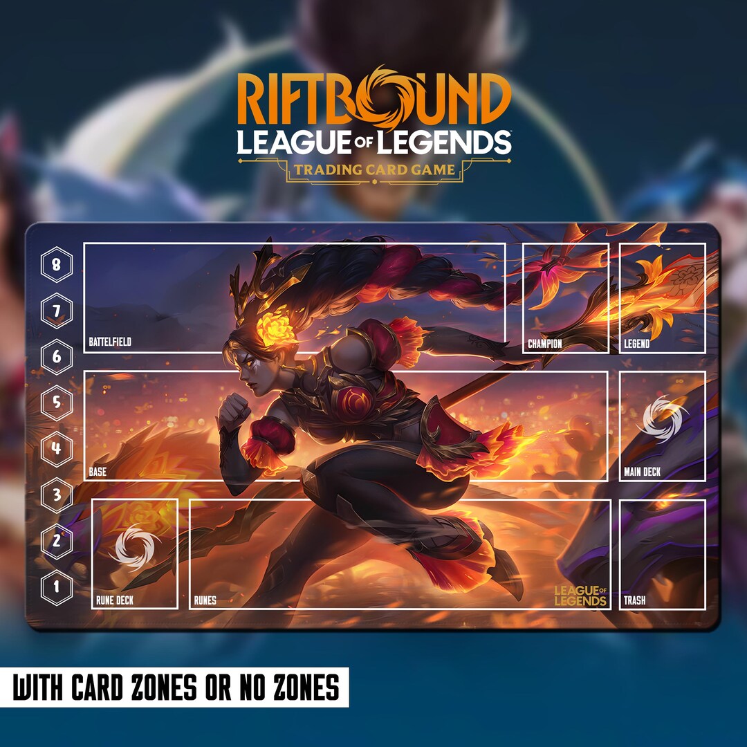 Playmat League of Legends Riftbound - Nidalee - 24