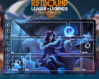Cloth Playmat TCG - Riftbound Ahri - Cloth Playmat for Collectible