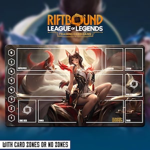 Playmat League of Legends Riftbound - Ahri - 24&quot;x 14&quot; (600 x 350 mm)