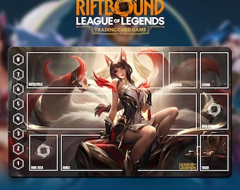 Cloth Playmat TCG - Riftbound Ahri - Cloth Playmat for Collectible