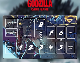 怪獣プレイマット - ゴジラ カードゲーム - 24インチ x 14インチ (600