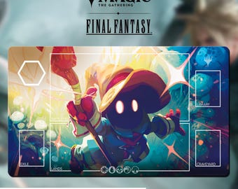 プレイマット FF7 バトル - MTG x FF TCG / 24インチ x 14インチ