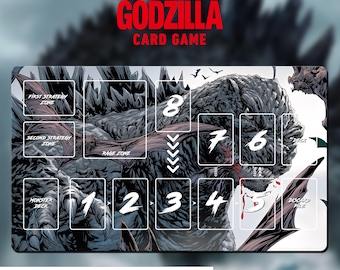 怪獣プレイマット - ゴジラ カードゲーム - 24インチ x 14インチ (600