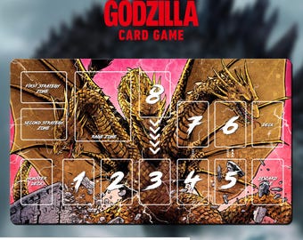 ゴジラ TCG プレイマット - ゴジラ vs モスラ - ゴジラ カードゲーム