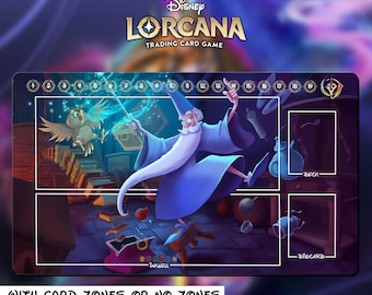 Tapete de Juego Lorcana - TCG Lorcana - Merlín - 24"x 14" (600 x 350 mm)