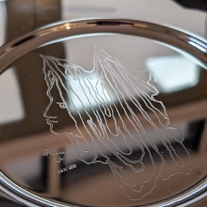 Rare Jean Cocteau Christofle Engraved Plate 1960s LE 63/600 In Box