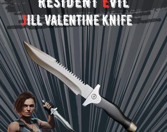 Resident Evil Jill Valentine Knife Replica with Leather Sheath