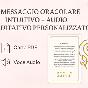 Mensagem intuitiva do Oráculo com áudio de meditação personalizado