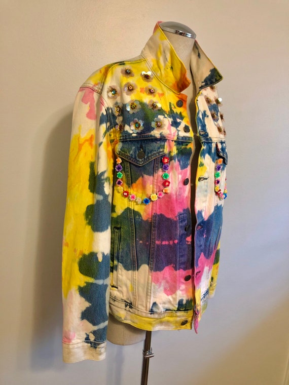 levi's tie dye denim jacket