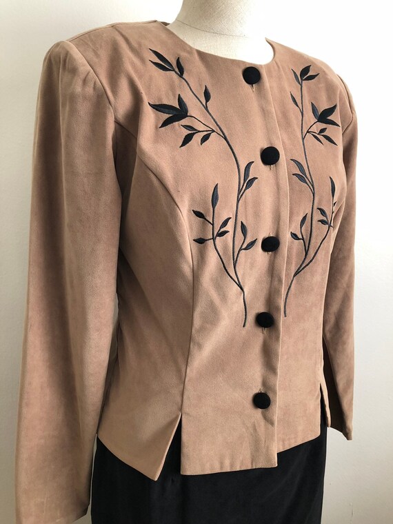 2 piece black skirt suit