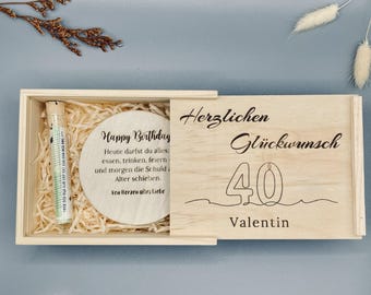 Personalisiertes Geldgeschenk zum 40. Geburtstag | runder Geburtstag | Geburtstagsgeschenk zum 40. Geburtstag | Geldgeschenk personalisiert