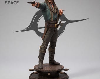 Charles Vane Black Sails 1/6 Scale STL File 3D Print Collectible Figure Resin Model