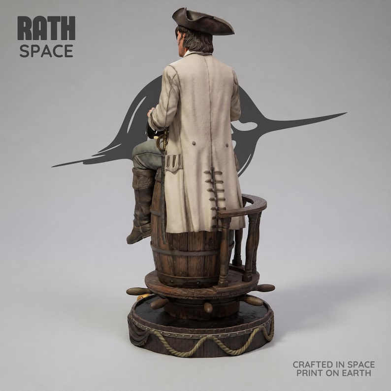 Jack Rackham Black Sails 1/6 Skala STL Fil 3D Utskrift Samlarfigur Resinmodell bild 6