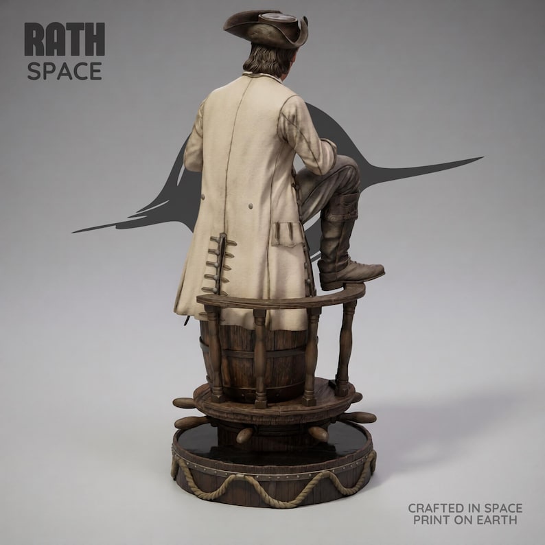 Jack Rackham Black Sails 1/6 Skala STL Fil 3D Utskrift Samlarfigur Resinmodell bild 7