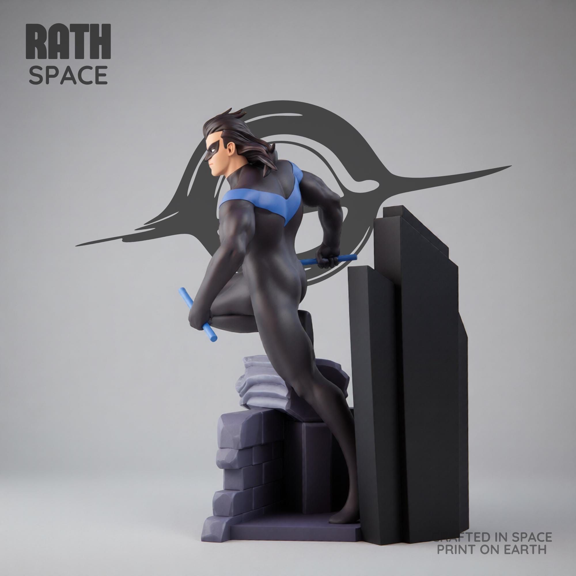 Acrobatic Vigilante 1/6 Scale STL File Night Hero Statue Printable ...