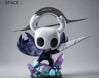 Hollow Knight-figur i STL | Samlarmodell av spelkaraktär (digital nedladdning)