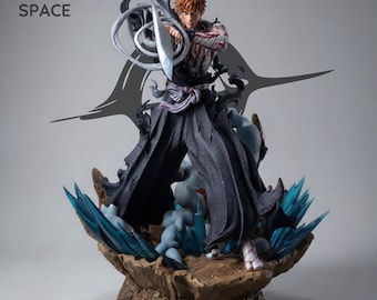 Anime Soul Reaper Warrior 3D Print STL Model | Collectible Samurai Statue (Digital Download)