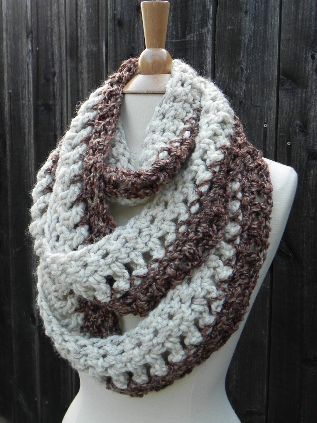 Crochet Pattern Infinity Scarf, Circle Scarf Pattern, Infinity Scarf ...