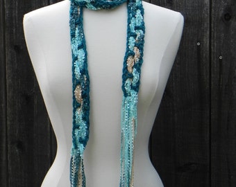 Easy Crochet Pattern Micro fashion Scarf, DIY Scarf Pattern