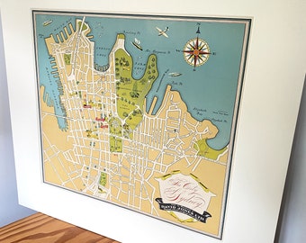 Rare 1944 Sydney Map | Original Vintage Map | Collectible Australiana