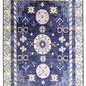 Blended Rug Knotted Handmade Rug 4x6 5x8 6x9 8x10 9x12 10x14 ft Antique Rug for Living Room Office Bedroom Kids Room Rugs