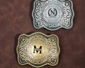 Custom Western Belt Buckles,Personalized Men's Belt Buckles ,Engraved Denim Buckles Lettered Belt Buckles,Groomsmen Gifts,Father's Day Gifts