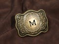 Personalized Western Belt Buckle for Men and Women, for Detachable Leather 1.5 Inch Strap, Initial Replacement Rodeo Floral Belt Buckle