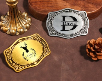 Fibbia per cintura con nome personalizzato inciso per uomo, fibbie per cintura western per matrimoni, fibbia per cintura western vintage da cowboy per sposo, lui