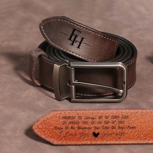 Personalized Leather Belt, Custom Leather Belt for Dad, Christmas Day Gift for Boyfriend, Anniversary Handmade Belt, Unique Gift for Husband