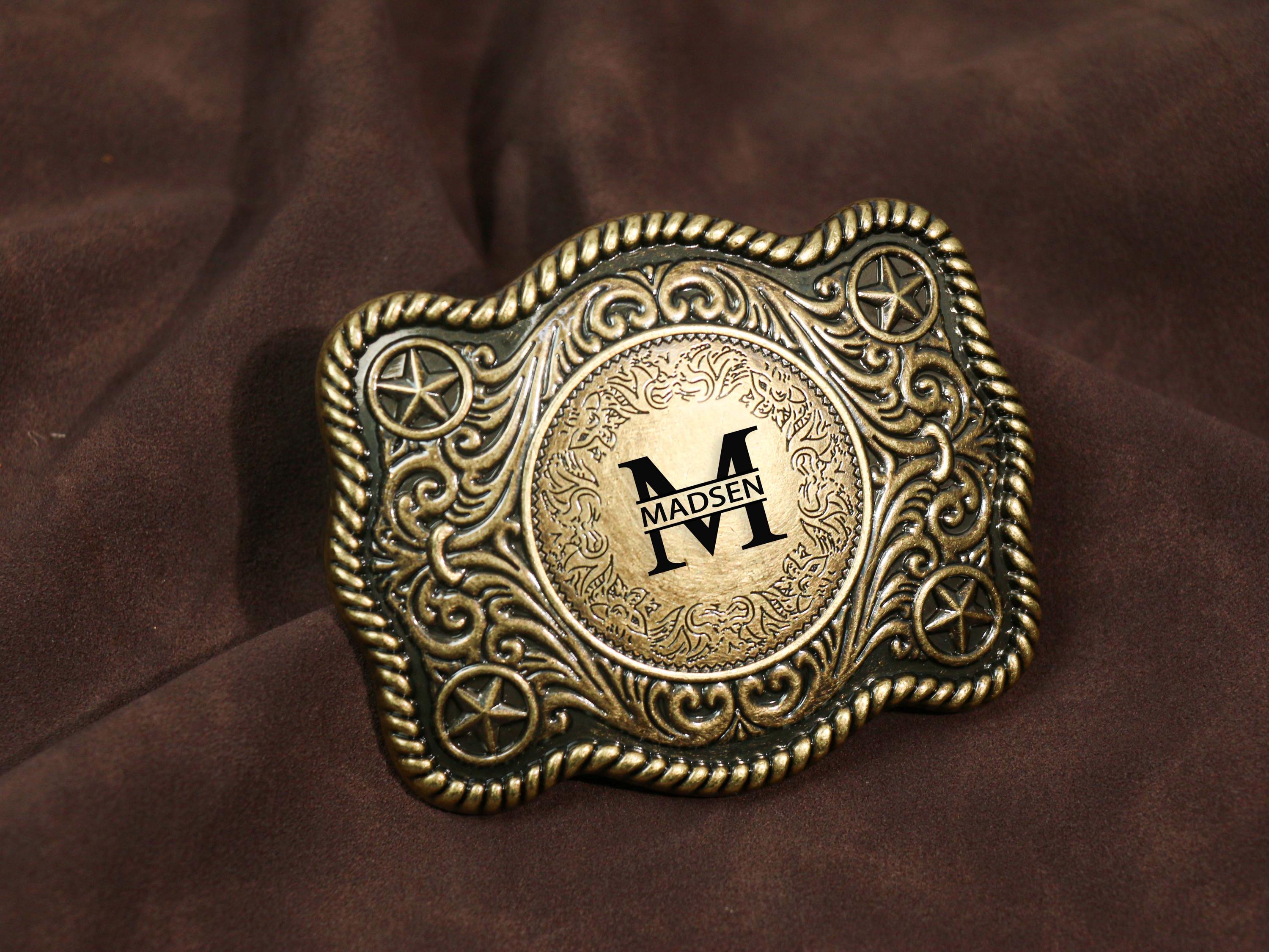 Boucle de ceinture Western design classique