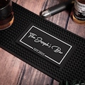 Personalized Bar Mat,Custom Bar Runner,Home Bar Pub Accessories Art,Rubber Bartender Mat,Silicone Beer Mat,Vintage mens gift product logo