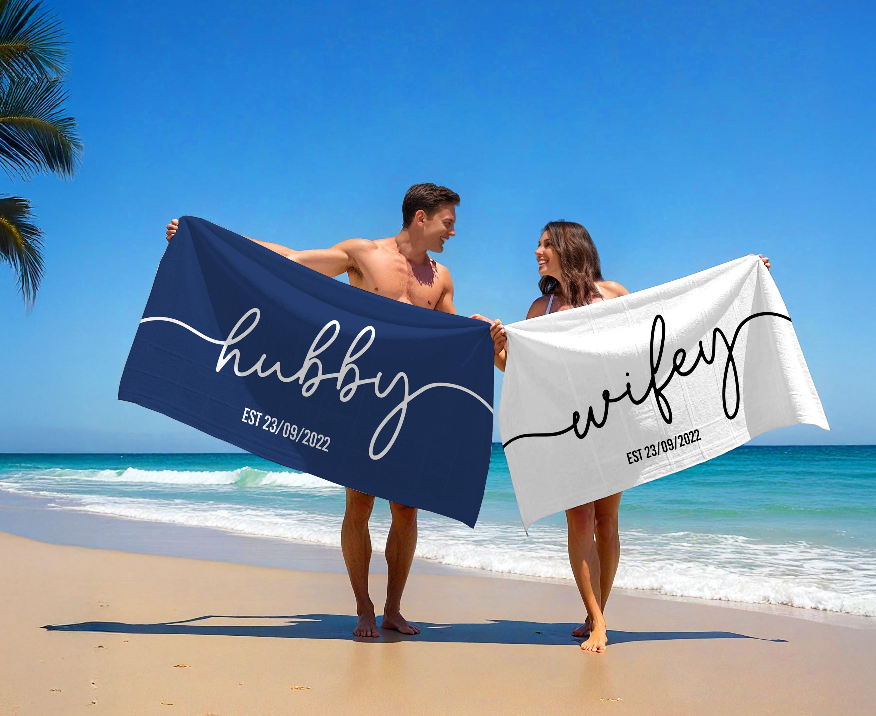 Serviette de plage en microfibre bleu avec animaux Serviette de plage en microfibre bleu avec animaux