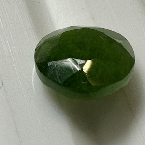 Garnet Demantoid Green Garnet Glossulare Garnet Round Shape Faceted Opaque Color Garnet 7.4 mm size 2.3 carat weight