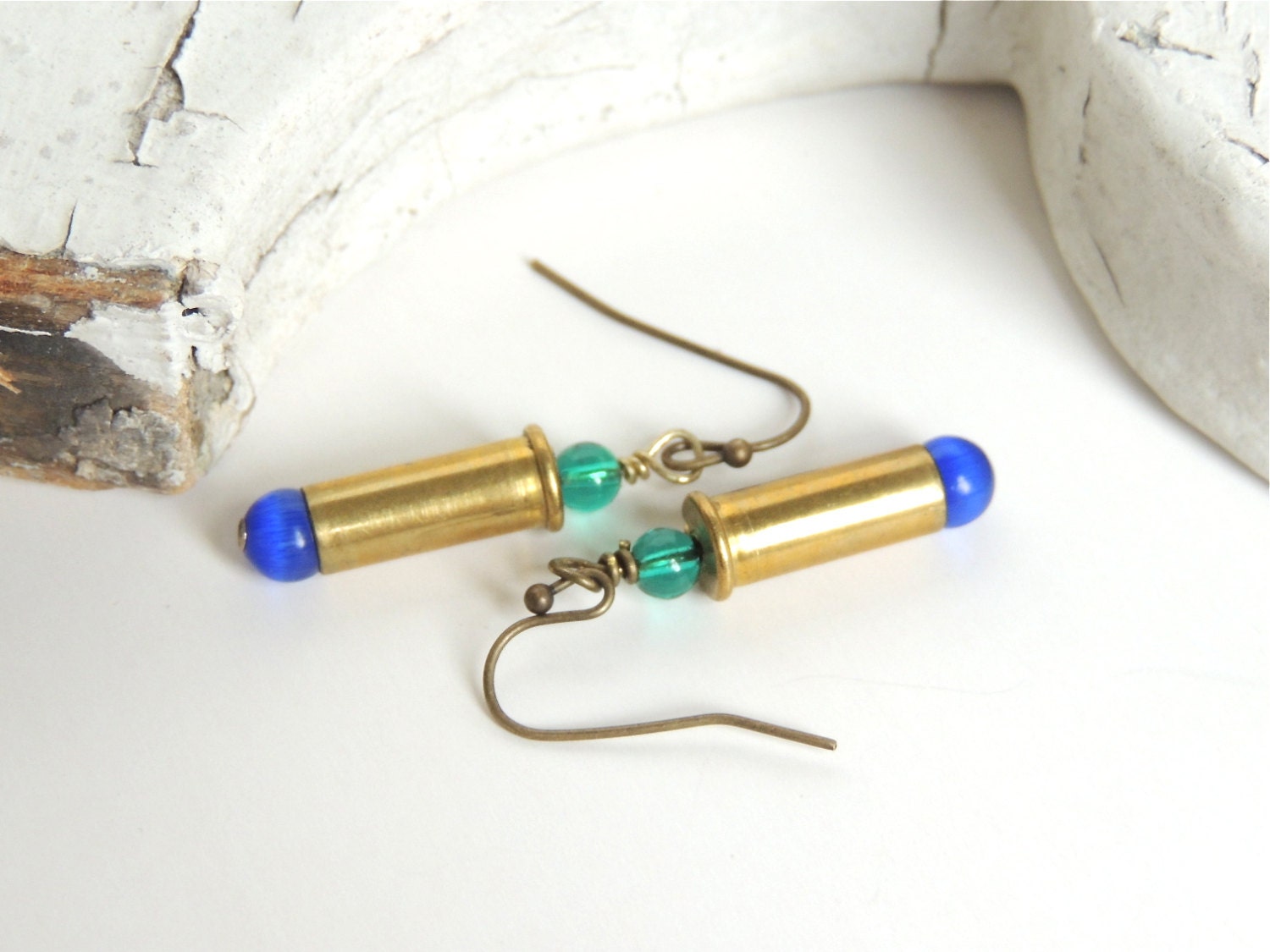 Bullet Earrings .22 caliber brass bullets bullet jewelry | Etsy