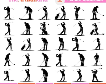 Golf SVG Bundle, Golf Clipart, Golf Ball PNG, Golfing Design SVG, Golf Club Svg, Sports Svg, Golf Player Svg, Golf Logo, Golfer Svg Cut File