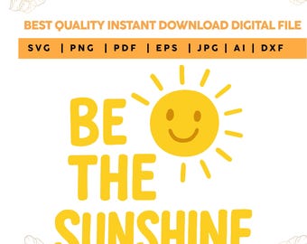 PNG "Sé el sol", diseño moderno de salud mental (archivos digitales)