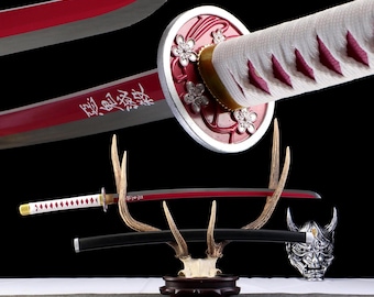 Kanao Tsuyuri Demon Slayer Katana | Plum Pattern 1045 Carbon Steel