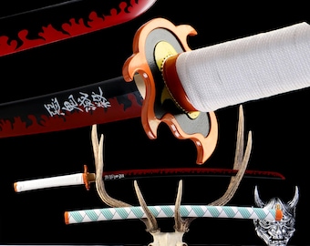 Kyojuro Rengoku Katana – Handmade Demon Slayer Cosplay Sword