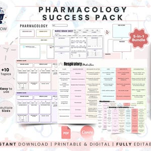 Paquete de elementos esenciales de flebotomía | Hoja de referencia para el orden de extracción, lista de verificación para la extracción de sangre, registro de resultados de laboratorio | Organizador para estudiantes de flebotomía