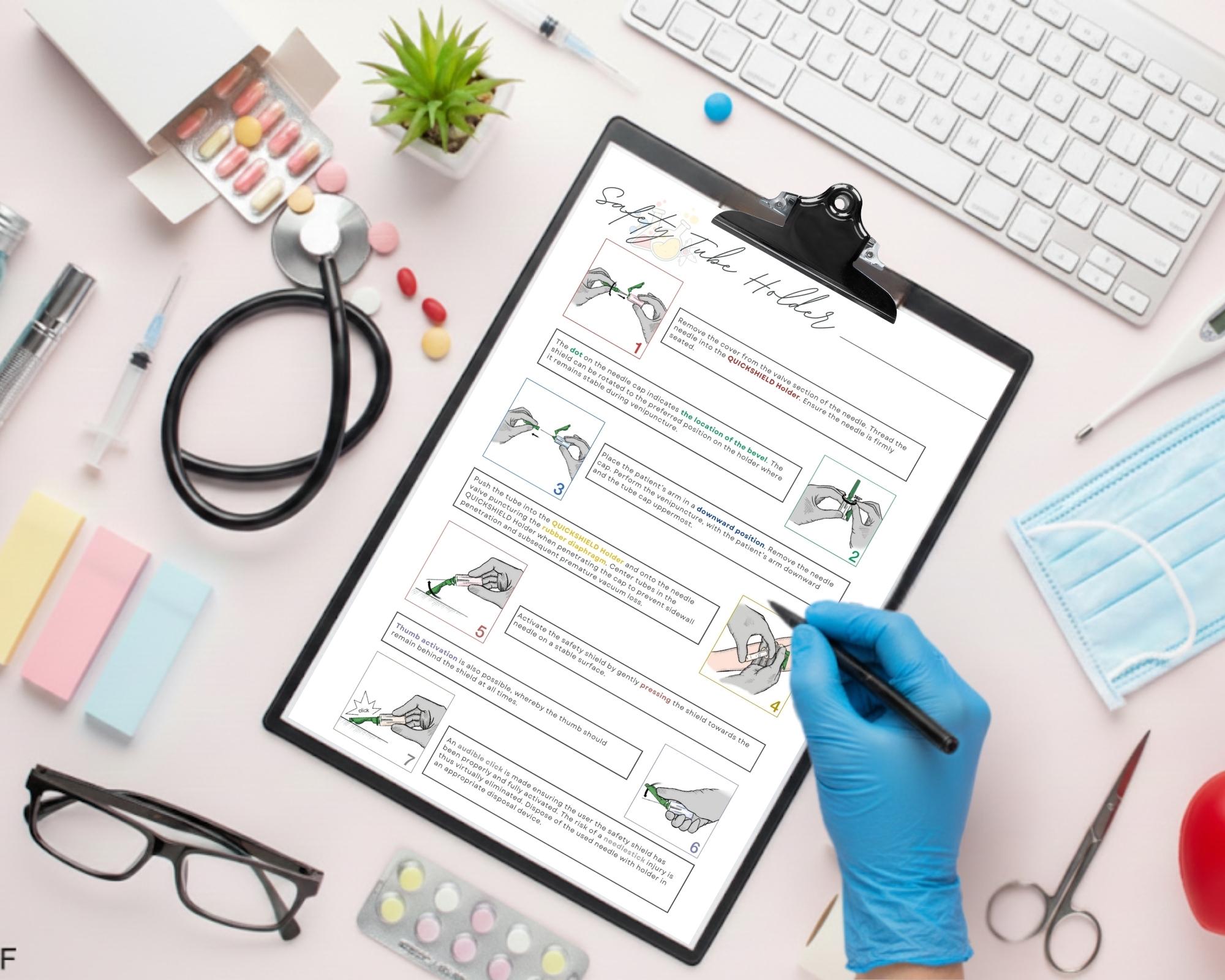 Phlebotomy Study Reference Guide | Order of Draw Chart, Tube Colors ...