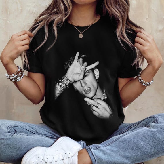 Vintage MGK Middle Finger Comfort Colors Shirt, Vintage 90s Rapper Shirt, MGK Shirt, MGK Retro 90s Shirt, Gifts For Fan