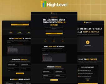 GoHighLevel Alex Hormozi Funnel Template | GHL Snapshot Sales Page | High Converting Landing Page for Coaches & Agencies | HighLevel