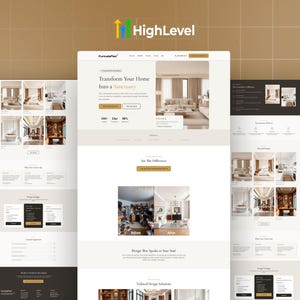 GHL Interior Design Funnel Template | GoHighLevel CRM for Designers | Client Booking System | Lead Generation