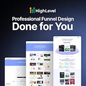 GHL entonnoir de conversion pour portfolio de pigistes | Modèle de site Web GoHighLevel + pages de réservation et d&#39;aimants pour prospects