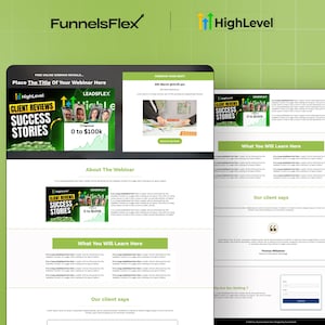 Modèle d&#39;entonnoir de conversion GoHighLevel - Système de vente GHL à haute conversion pour les entraîneurs, les agences et les entreprises