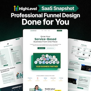 GoHighLevel Complete SaaS Sales Funnel setup | Done For You Setup, High-Converting Funnel, GHL Template