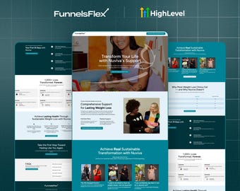 GoHighLevel Weight Loss Funnel Template | GoHighLevel Fitness Coaching Sales Page | HighLevel Health Coach Website