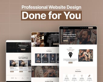 GoHighLevel Barbershop Website Template, Men's Grooming and Haircut Business Site, HighLevel Booking Page for Barbers