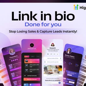 6 Fully Customizable Link-in-Bio GoHighLevel Templates for Instagram & TikTok